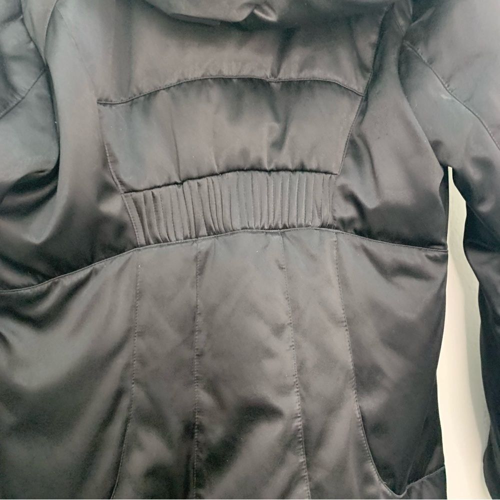 Elie Tahari Long Black Puffer Jacket - Picture 5 of 16